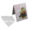Irregular Background Flower Decor Metal Silvery Stencil Embossing Cutting Dies For Diy Scrapbooking Paper Album Cards Making