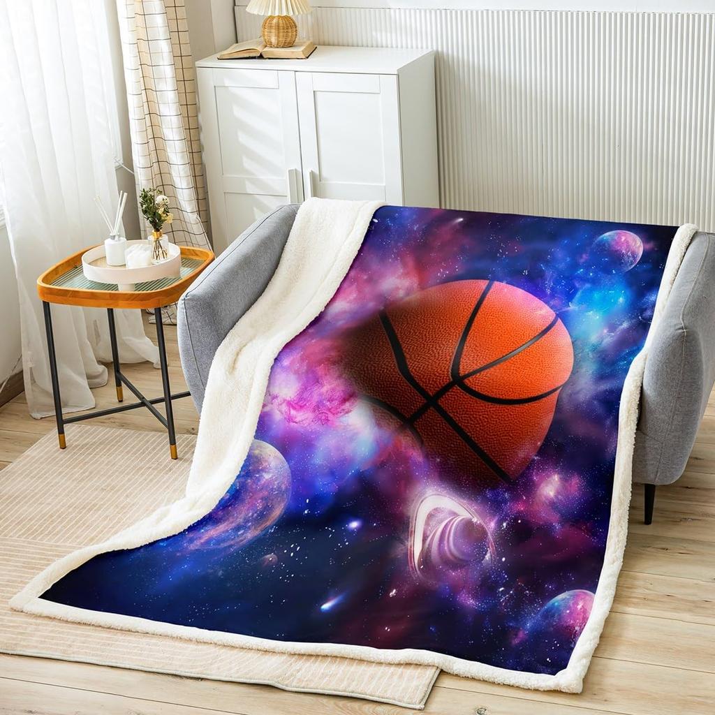 GUOYU Blanket Peach Blossom Throw Blanket Red Sun Fleece Blanket Pink and Teal Mountain Bed Blanket for Couch or Bed Japanese Style