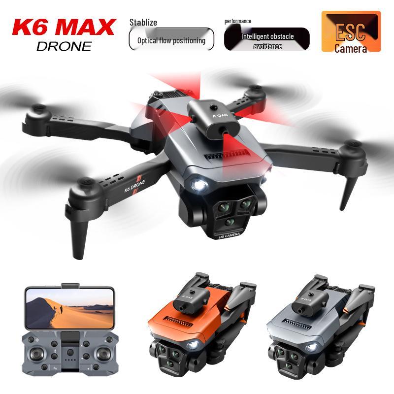 K6max Drone: 4K HD, Triple Cameras, Vertical Shooting, Optical Flow, Aircraft with Quad-Sided Obstacle Avoidance & Remote Control