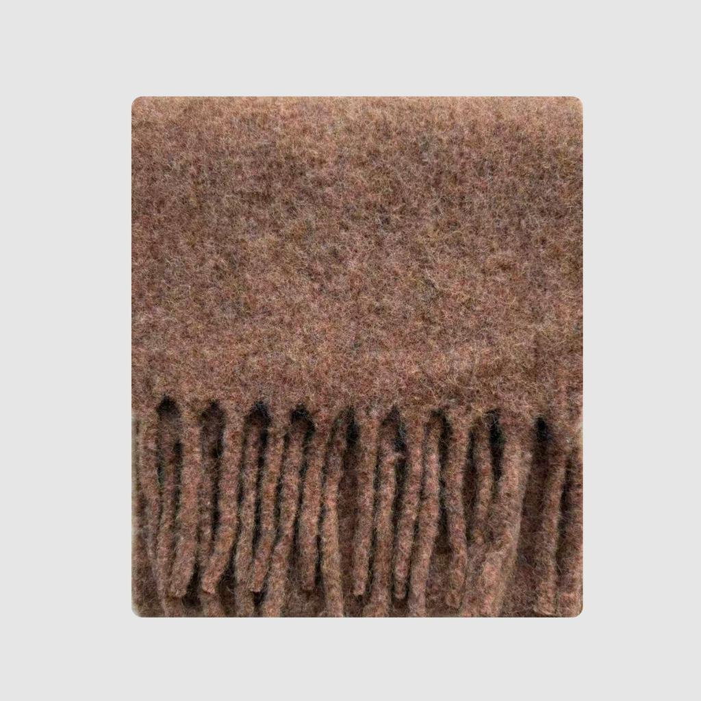 Colorful Silk Floral Mixed Color Scarf for Women in Winter Thickened Korean Style Soft and Waxy Solid Color Scarf