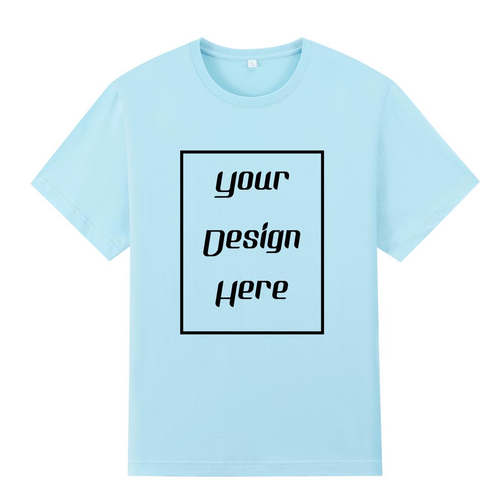 Streetwear Customized Pattern Print T-Shirt Harajuku Casual O Neck Short Sleeves Men Women Cotton T-Shirt
