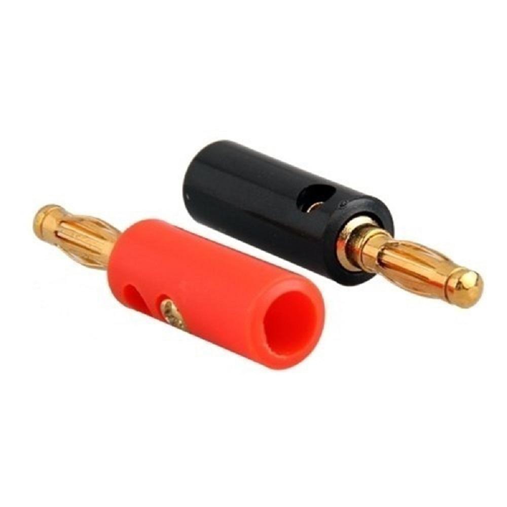 10pcs Banana Speaker Plugs Silver 4mm Banana Plug Connector For Audio Video Speaker Cable Adapter Terminal