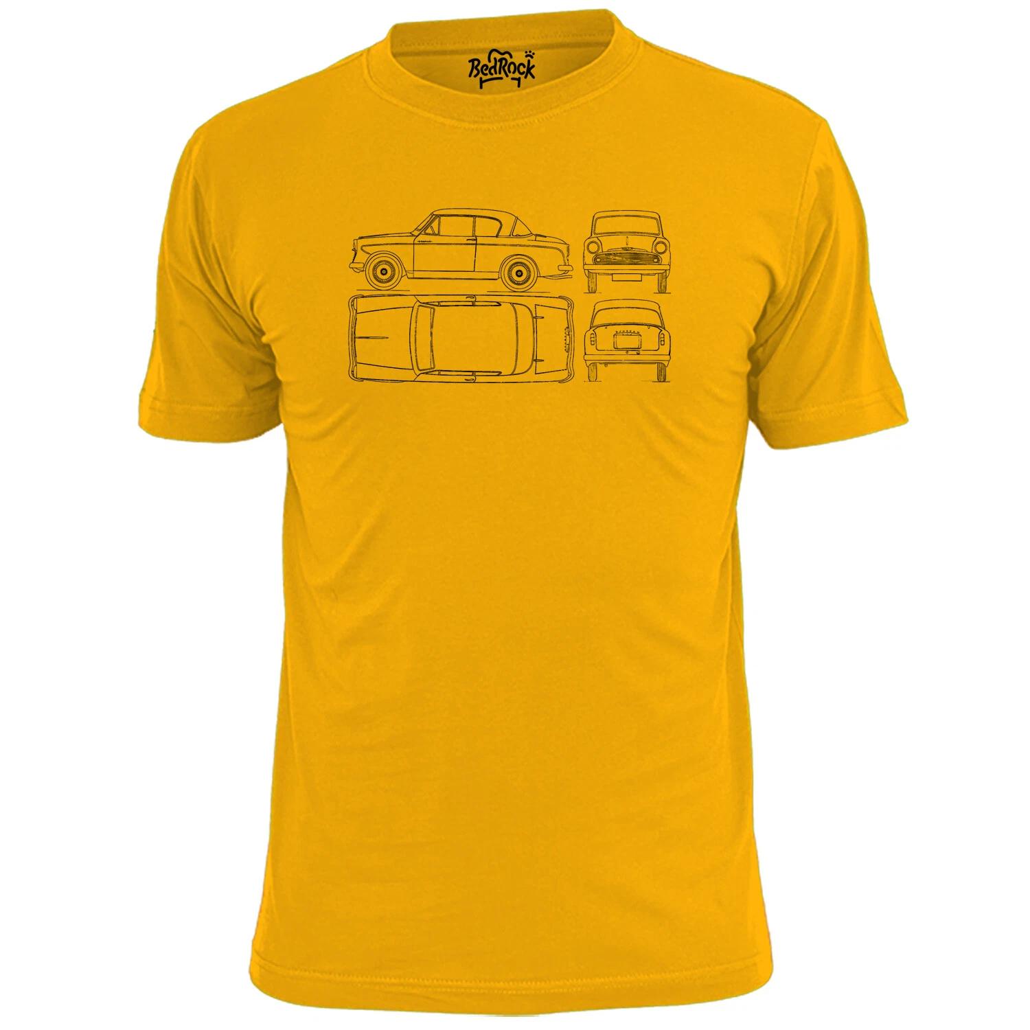 Mens Sunbeam Rapier 1956 Blueprint T shirt Classic Car Vintage 2XL