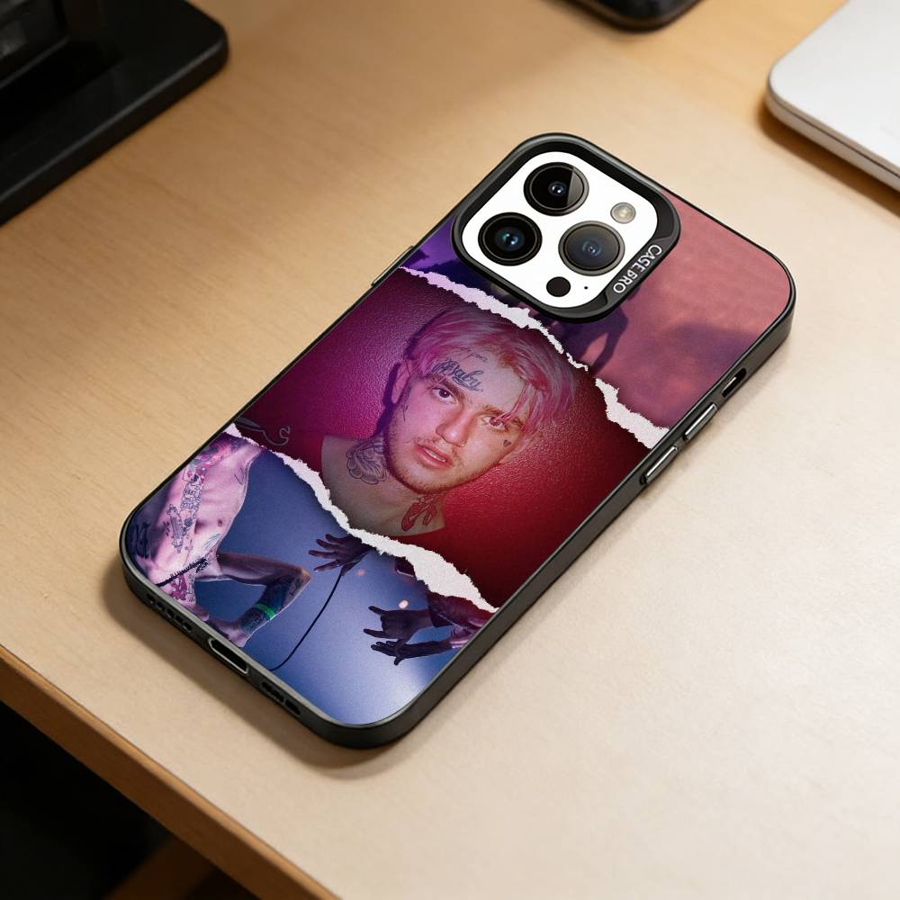 

Emo Rap-Lil Peep Phone Case For iPhone 17,16,15,14,13,12,11 Plus,Pro Max,XS,Colorful Silver Phone case Funda Cover iPhone17