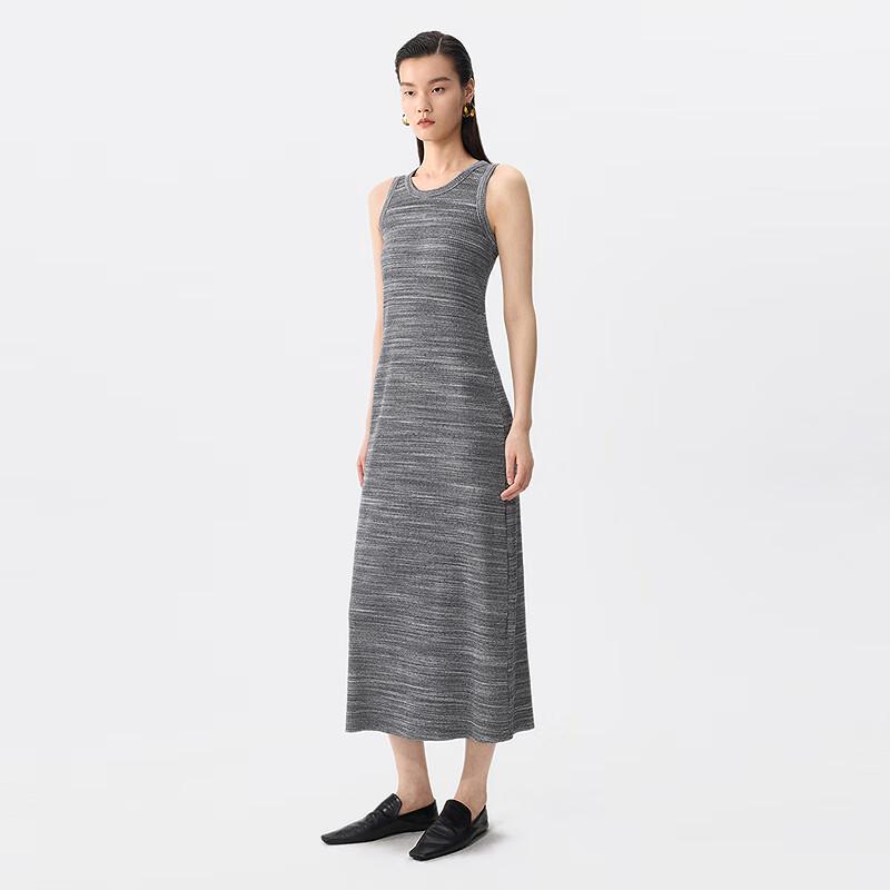 JNBY 2025 Summer Slim Fit Round Neck Sleeveless Dress