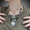 Mode Vortex Stern Anhänger Halskette Einfache Y2K Choker Halskette Süße Coole Schlüsselbeinkette Sommer Schmuck