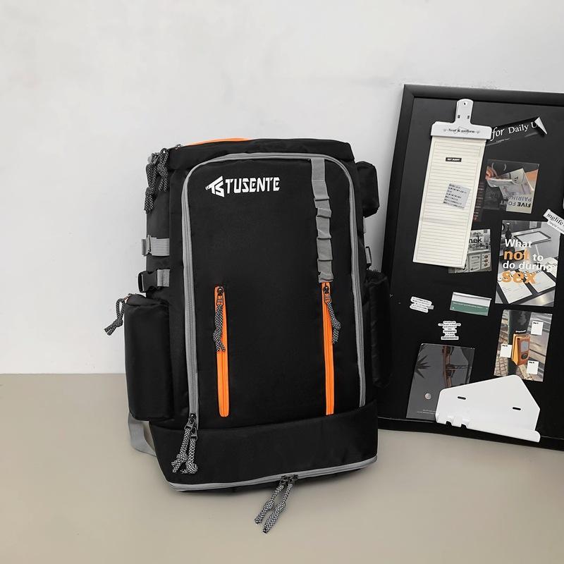 

Дорожный рюкзак, большой вместимости, мужской и женский рюкзак, большой вместимости, школьная сумка для студентов, спортивный рюкзак, багажная сумка чёрный