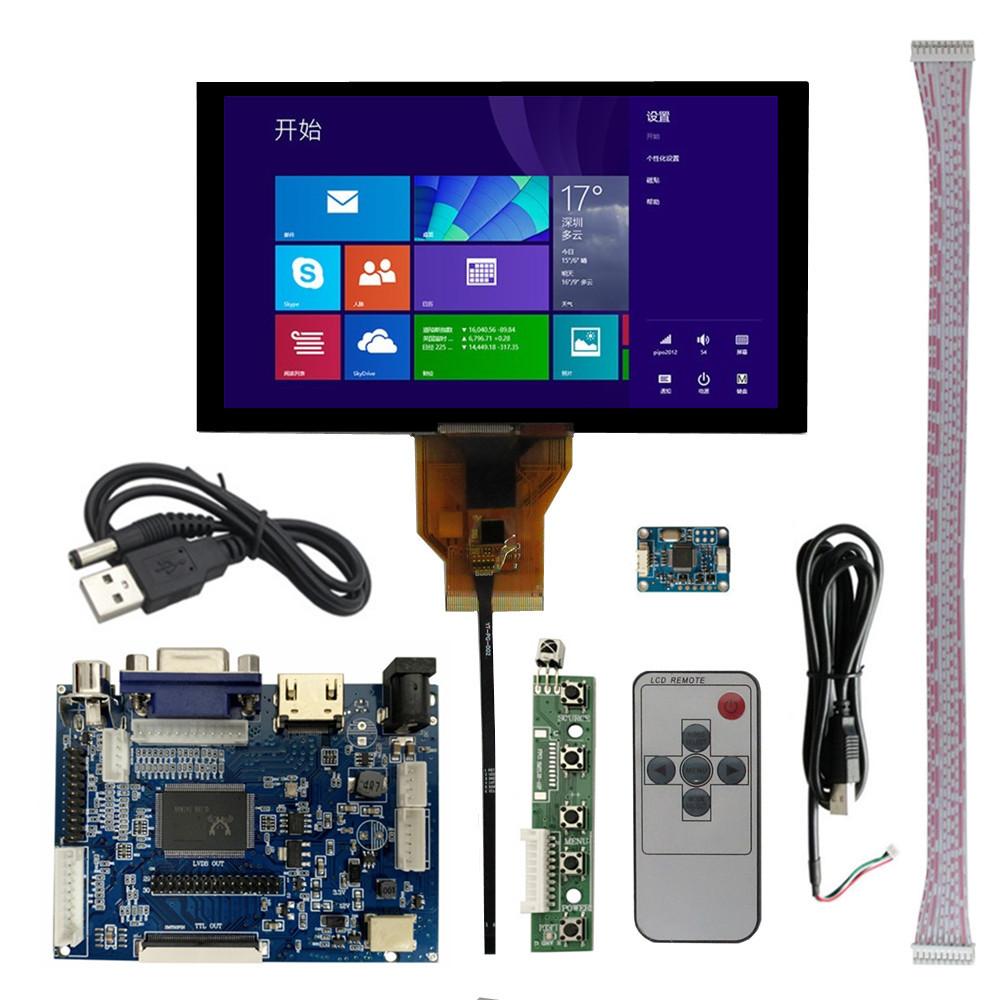 6,5palcový LCD displej HDMI-kompatibilní VGA AV ovládací deska ovladače dotykový monitor kit pro Raspberry/Banana Pi MINI počítač