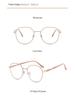 2025 Women's High-Definition Anti-Blue Light Metal Polygon Reading Glasses - Trendy, Youthful Look
