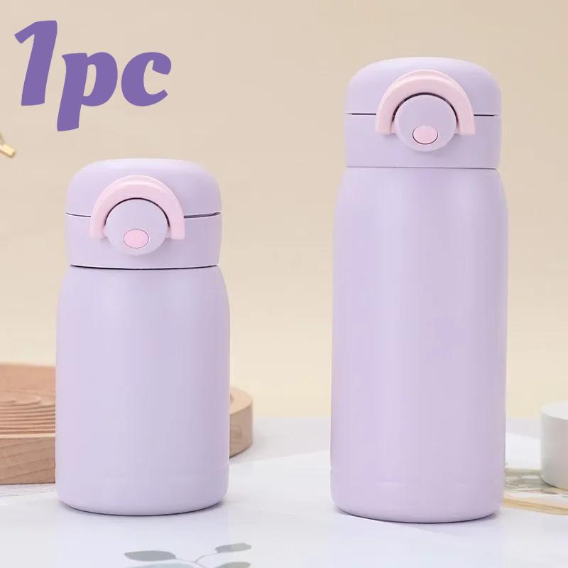 1pc Mini Stainless Steel Thermos Cup, 220ml/350ml Vacuum for Coffee Tea, 12H Hot/Cold, Leakproof Travel & Commute Gift