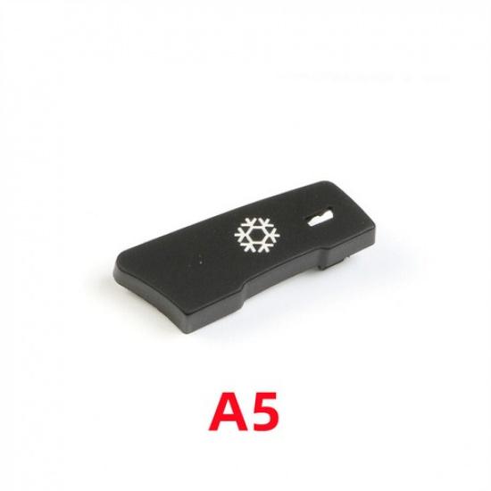 1pcs Black ABS Car Front AC Control Switch Button Trim For BMW 5 E60 E61 2003-10
