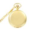 Modern Fashion Mens Fob Watches With Necklace Chain Classic Golden Men Quartz Pocket Watch
