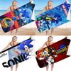 Sonic Beach Towel Microfiber Bath Towel For Kids And Adults Soft And Cozy With Eye-catching Design