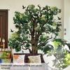 Realistic Tree Decal Bird Wall Decal Repositionable
