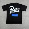 American cross-border trendy brand PATTA design sense letter printing short-sleeved T-shirt men's and women's trendy brand versatile loose top