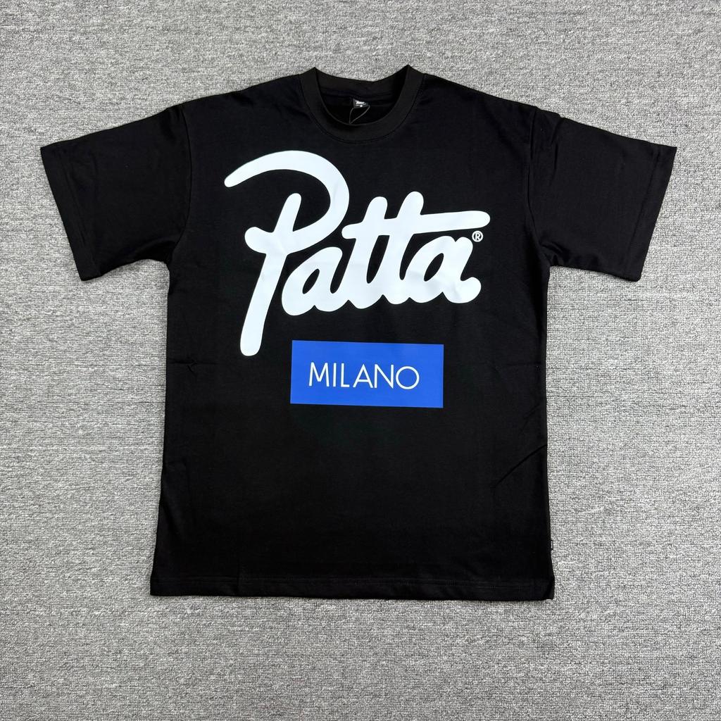 American cross-border trendy brand PATTA design sense letter printing short-sleeved T-shirt men's and women's trendy brand versatile loose top