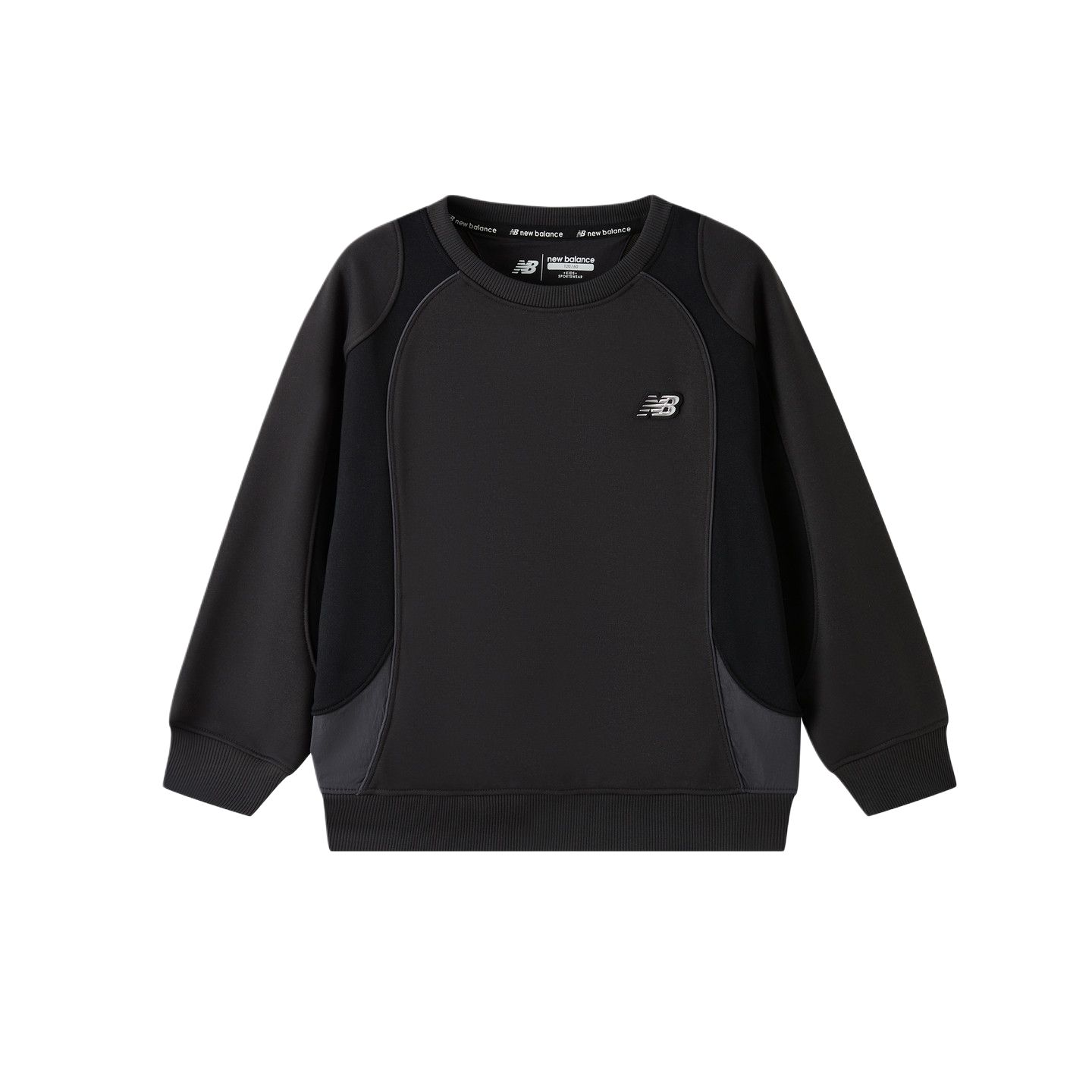 

New Balance Kids Sweatshirts Crew Neck Moderate 7ZG15033-BK 110
