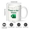 Tasse à café en céramique Freak In The Sheets Tasse comptable Feuille de calcul Tasse Excel pour Anniversaire Noël Nouvel An Hommes Femmes