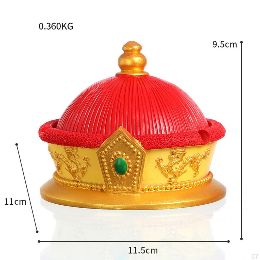 Chinese with Lid Resin Crafts Sculpture for Home Decoration Men Gift