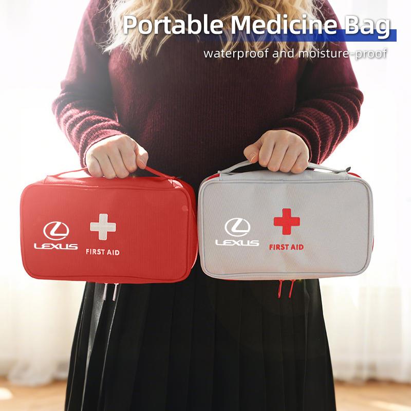 Car First Aid Kit Portable Medicine Bag Outdoor Emergency Box Accessories For Lexus UX250h RX450h CT200h RX400h NX300h RX350 RX3GZ1 