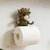 Funny Frog Toilet Paper Holder Wall Mounted Paper Roll Holder Novelty Resin Frog Towel Tissue Dispenser for Bathroom Decor