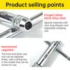 Stainless Steel Ratcheting Tap Wrench Adjustable T-Handle Plug Tap Metric Screw Tap Drill Thread ToolM3 M4 M5 M6 M8 Hand Tools