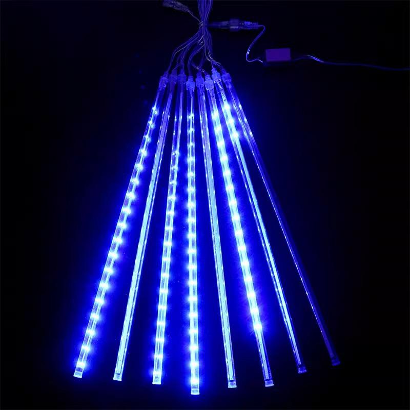 Waterproof Colorful Meteor Shower LED String Lights for Outdoor Decoration