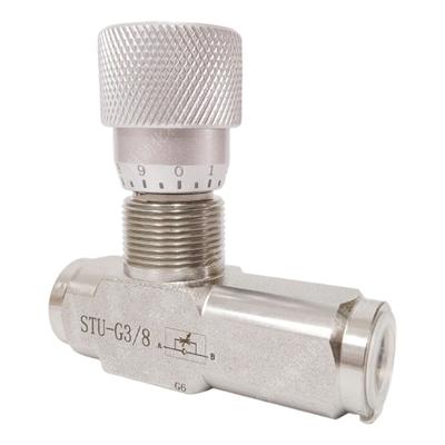 Vannes de contrôle de débit unidirectionnelles pour vérins hydrauliques haute pression pour raccords de tuyauterie Faciles à installer