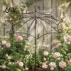 Heavy Duty Iron Support for Clematis Vintage Umbrella Garden Trellis, Metal Climbing Plant Support, Shape Patio Trellis Ivy Vines Roses Clematis,