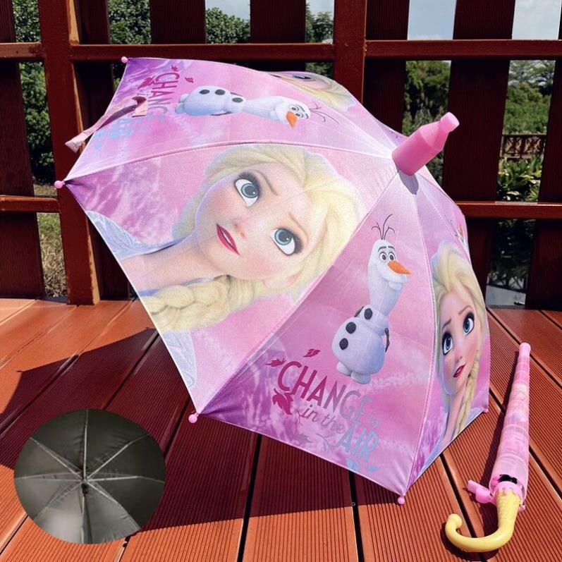 Parasol przeciwdeszczowy Księżniczki Aishy z Krainy Lodu dla dziewczynek - Długi uchwyt, Idealny dla przedszkolaków i uczniów szkół podstawowych