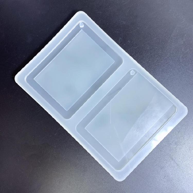 Geometry Mirror Quicksand Photo Frame Epoxy Mold for DIY Craft Decorative Mould