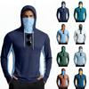 Zomers Ademend, Sneldrogend Heren Hoodie Met Capuchon En Gezichtsbedekking