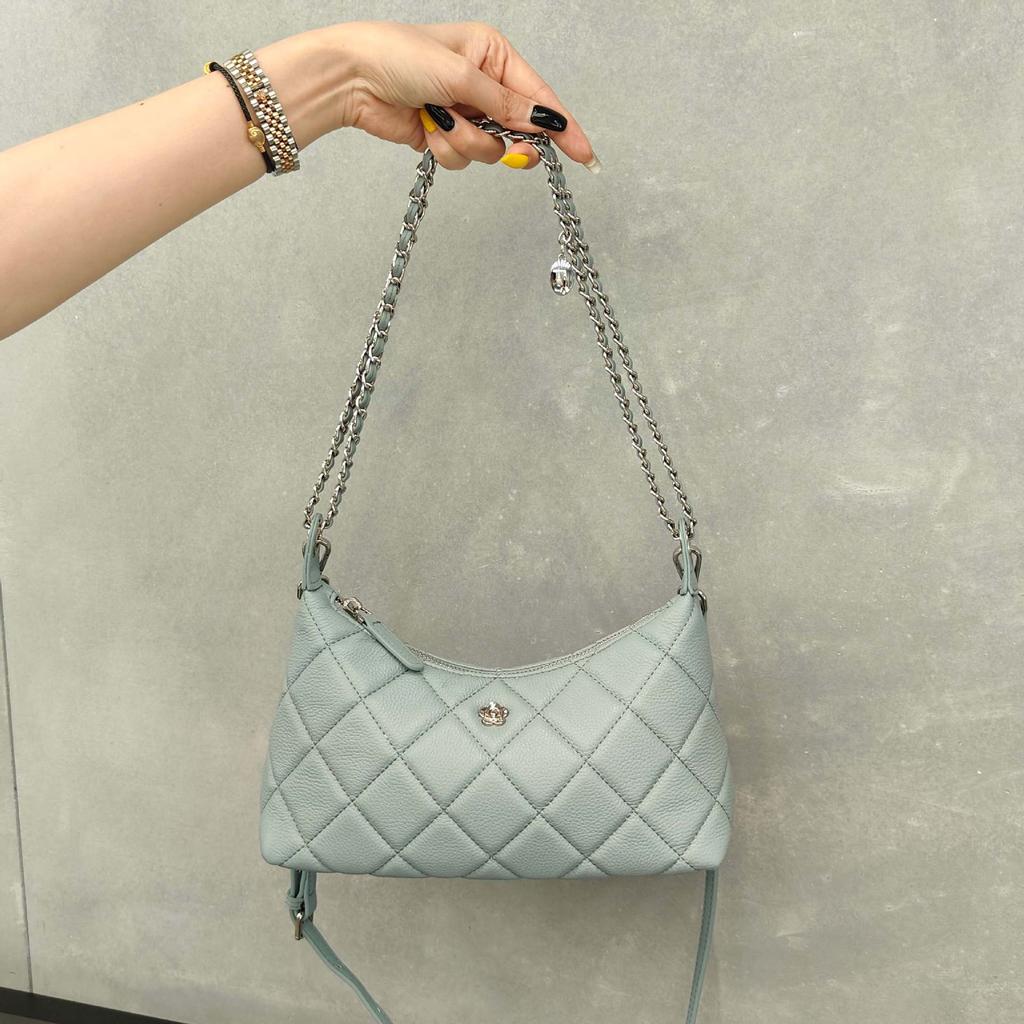 Tasche Damen neue Umhängetasche, Leder kleine duftende elegante Kettenhandtasche, leichte Luxus Crossbody Achseltasche