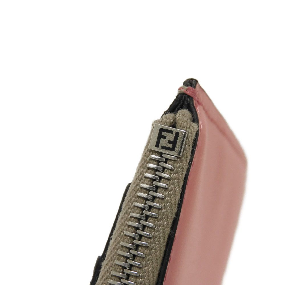Used 11491 FF Diamond Fragment Case 8AP161 ALWA F1L2E 7943 Tortora Key Ring Card Case Logo Pink Dahlia Women's from