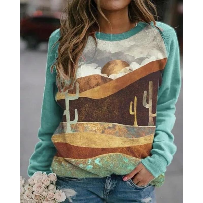 New Women's Sweater Spring and Autumn Fashion 3D Casual Crew Neck Sweater Loose Coat