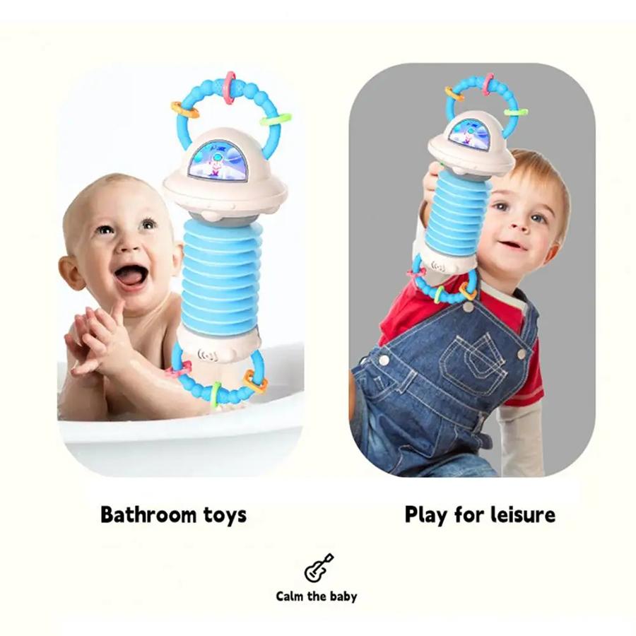 1pcs Music Development Sensory Learning Toy Spaceman Cartoon Accordion Toddler Baby Educational Instrument Children Toy Gift