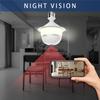 V380pro Wireless 360° Fisheye Panoramic Bulb Camera with E27 Base
