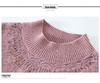 2025 New Style Mid-Neck Pure Wool Sweater with Embroidery for Middle-Aged & Elderly Women – Perfect for Autumn & Winter