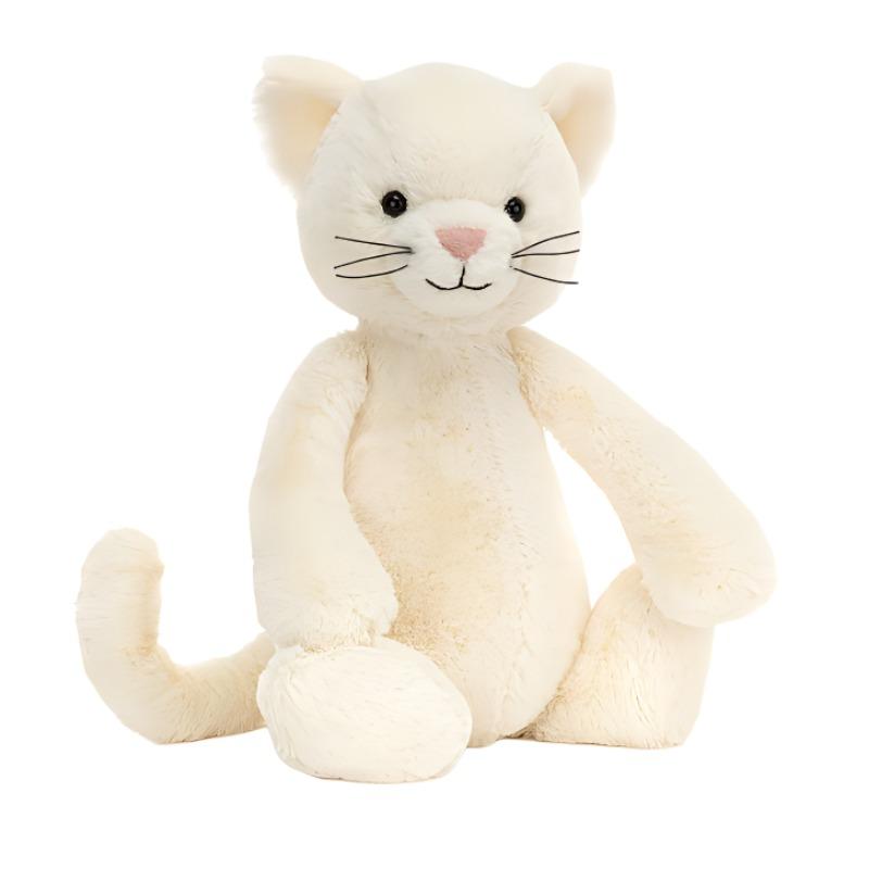 

JELLYCAT Cat Series Shy Cream Kitten Cute Doll Plush Doll 31cm Tall