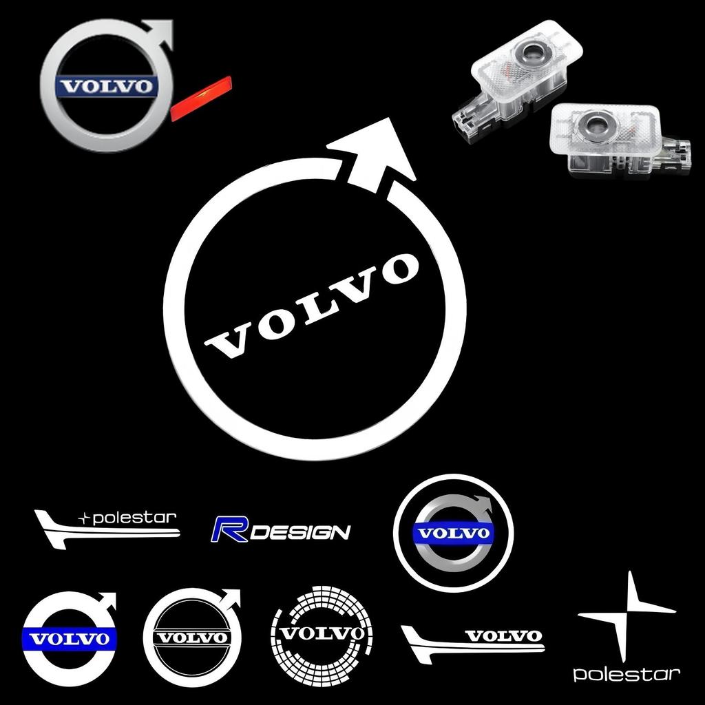 For Volvo 2PCs Car Door Light LED Welcome Laser Projector Logo Lamp Backlight For Volvo Rdesign V50 S60 XC60 S40 XC40 XC90 V6 Ac ari963