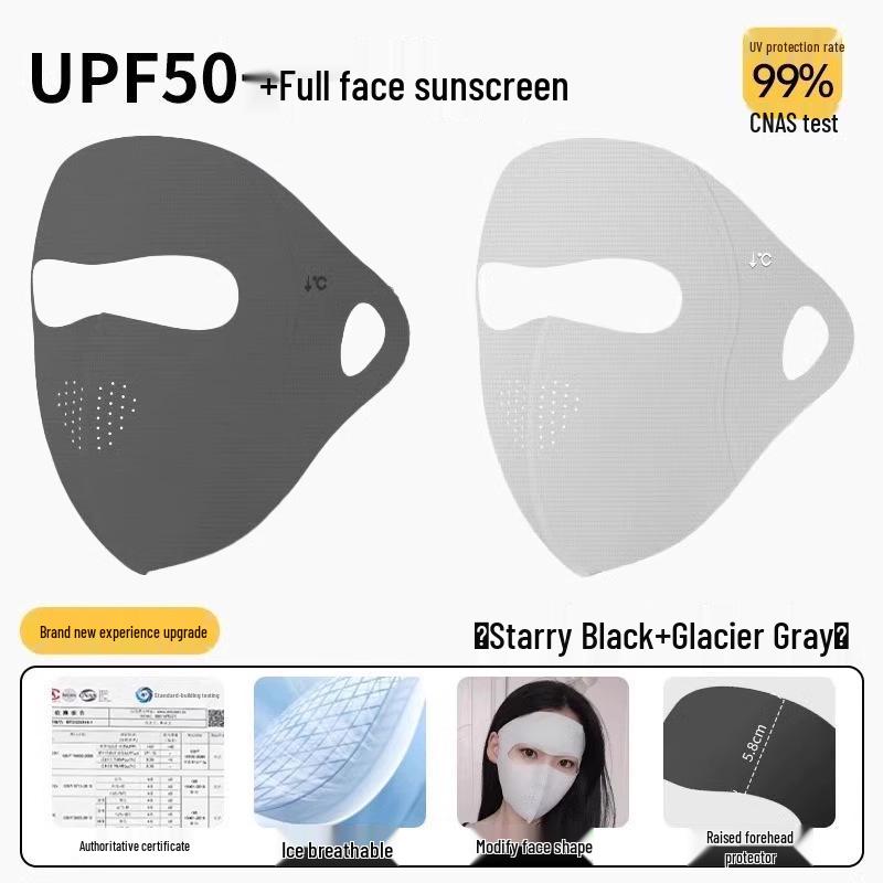 Women's UV Protection Ice Silk Face Mask - Summer Cycling & Driving Sun Shield