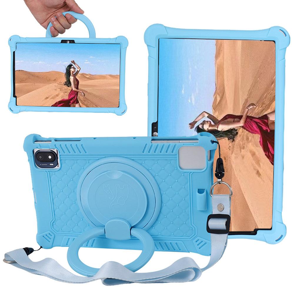 360 Rotating Soft Silicone Kids Safe Case For OPPO Pad Air 10.36inch Handle Kickstand Protective Tablet Cover
