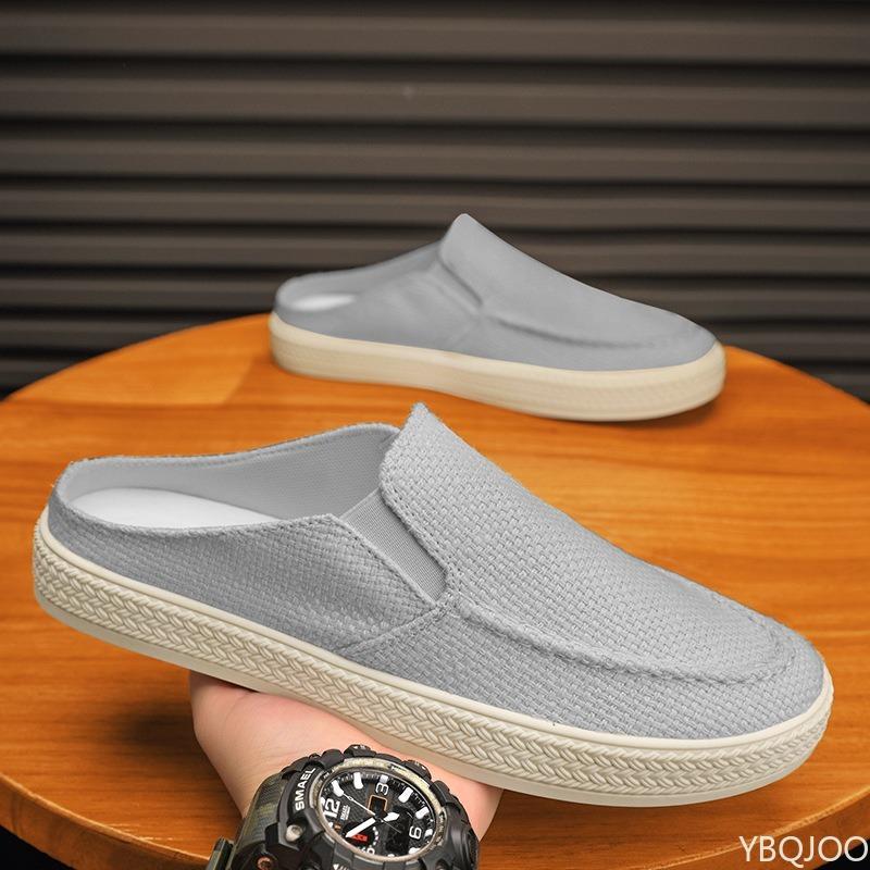 Fashion Men's Daily Anti Slip Wear-resistant Slippers with Simple Toe Cover Lightweight Breathable Summer New Casual Men's Shoes