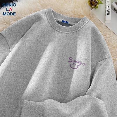 GENIOLAMODE Men's Fleece Lined Crewneck Sweatshirt