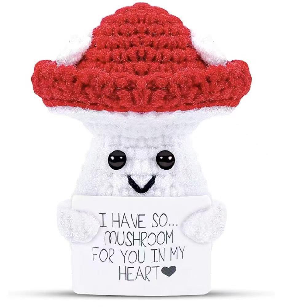 Handcrafted Wool Penguin Emoji Crochet Toy
