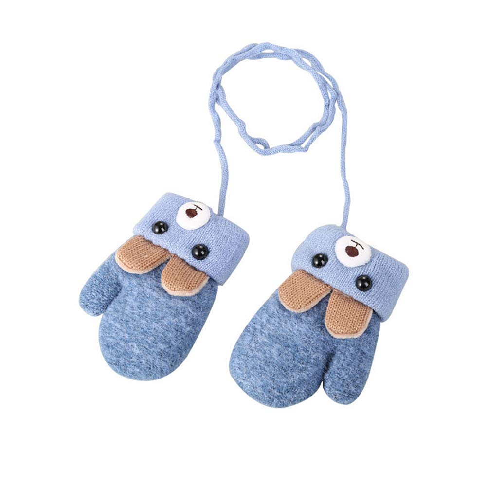 

Knit Thick Bear Mittens for Boys and Warm with Perfect for Outdoor Snow and Cold Cute for Toddlers Ages Unisex [eipatu] Kids Mittens, Babies, Girls, синий