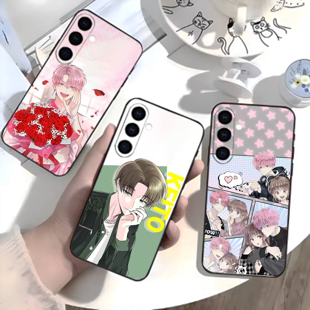 Q-Tamon's B-Side Phone Case For Samsung Galaxy A73,21,22,32,71,53,52,51,80,5G Soft Black Cover