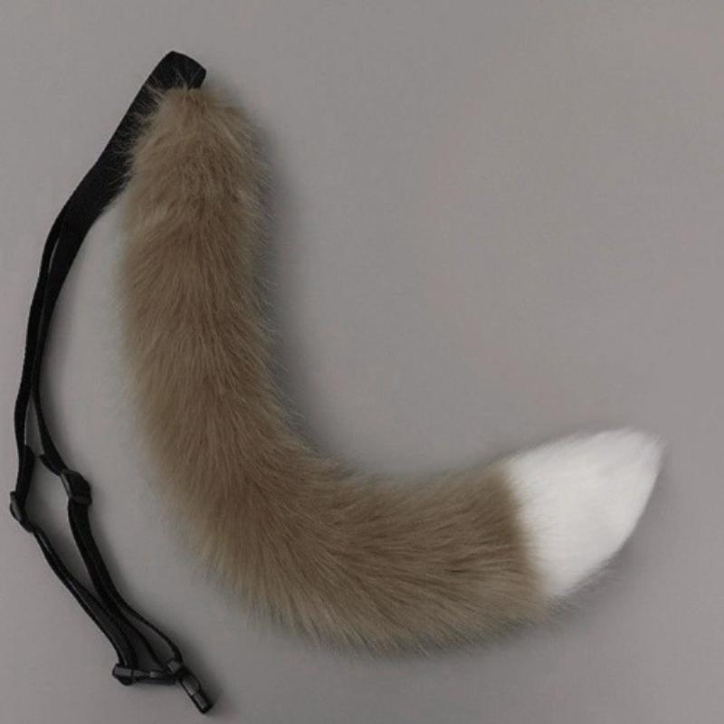 Anime Animal Tail Cosplay Costumes Props Cat Fox Plush Tails Role Play Halloween Party Kawaii Accessories