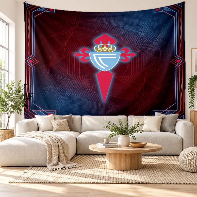 Celta Vigo FC Wall Tapestry, Soft Fabric Wall Hanging, Decorative Backdrop For Bedroom Home Wall Art