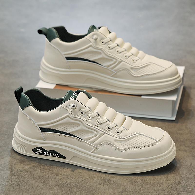 Μοντέρνα ανδρικά παπούτσια καλοκαιρινά, νέα άφιξη, Street Style, casual, μοντέρνα, ευέλικτα, λευκά παπούτσια, με χοντρή σόλα και πλαστικό άνω μέρος